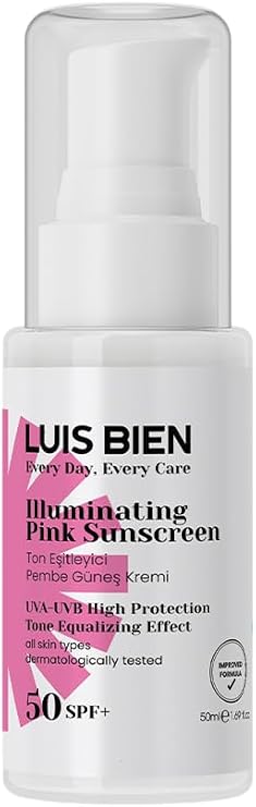 Luis Bien Ton Eşitleyici SPF 50+ Tüm Ciltler İçin Yüksek Korumalı Pembe Güneş Kremi