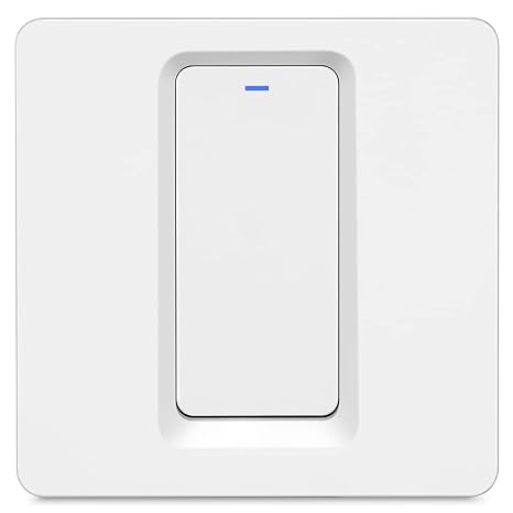 LNL WiFi Smart Light Switch, Alexa Smart Light Switch with Remote Control and Timer, Compatible with Alexa, Google Assistant and IFTTT, Easy Installation, Neutral Wire Required (1 Way 1 Gang)