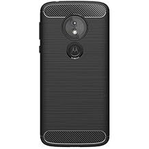 Microcase Motorola Moto E5 Brushed Carbon Silikon TPU Kılıf Siyah Renk