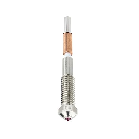 バイメタル ルビー ノズル 0.4mm QIDI Plus 4 3Dプリンター用、高硬度、耐摩耗性で精密添加剤製造用