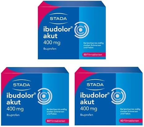 Ibudolor Akut 400 mg Film-Coated Tablets (Pack of 3 x 50)