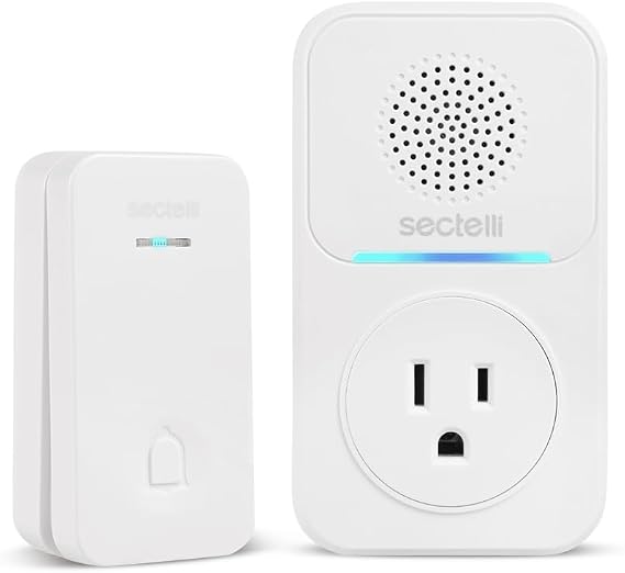 Kablosuz Kapı Zili Kapı Zili Zili 5 Ses Seviyesi 60 Çan, 2 USB Bağlantı Noktalı Kendinden Enerjili Kapı Zili,Soket LED Yanıp Sönen 1500ft Uzun Menzilli Kapı Zili Kiti,IP66 Su Geçirmez Pil