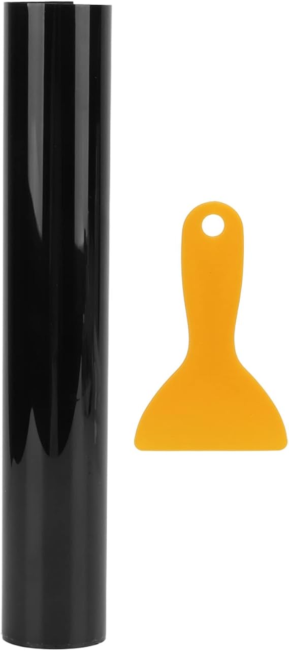 Aramox Windshield Sun Visor Strip, Universal 20x150cm Car Window Tint Film UV Block Windshield Sun Visor Strip with Scraper