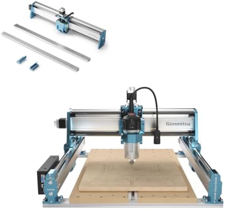 Genmitsu Upgrade 4040-PRO MAX to 6040 CNC Machine with 710W Trimmer Router for Wood Metal Acrylic Cutting Milling
