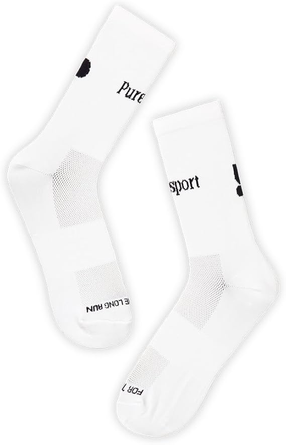 Puresport Performance Running Socks, Moisture-Wicking Training Socks with Subtle Compression for Women & Men, Ideal for Long-Distance Running, Gym & Hyrox