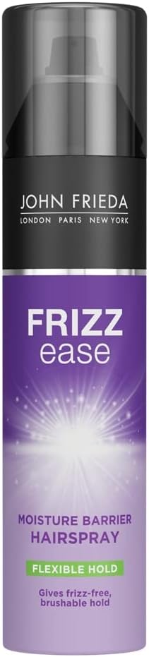John Frieda Frizz Ease Moisture Barrier Hairspray 250ml, Medium Hold Hairspray for Frizzy Hair, Anti-Frizz Hairspray