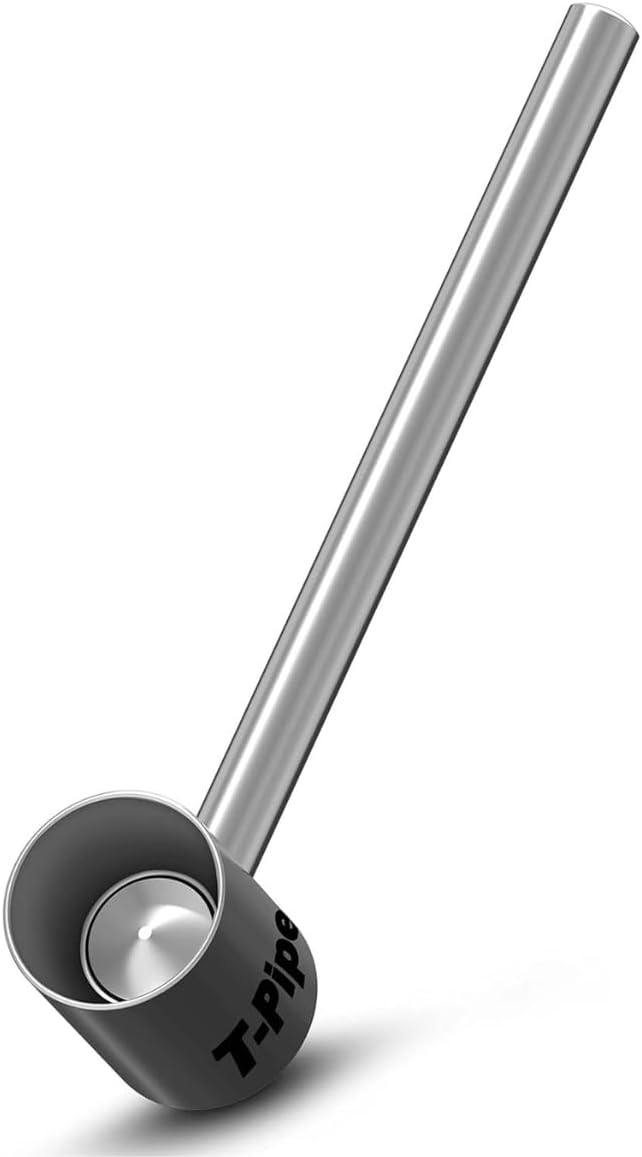 UDOPEA Titanium T-pipe pipe - the original - high end metal pipe with perfect smoking properties - small lightweight tasteless