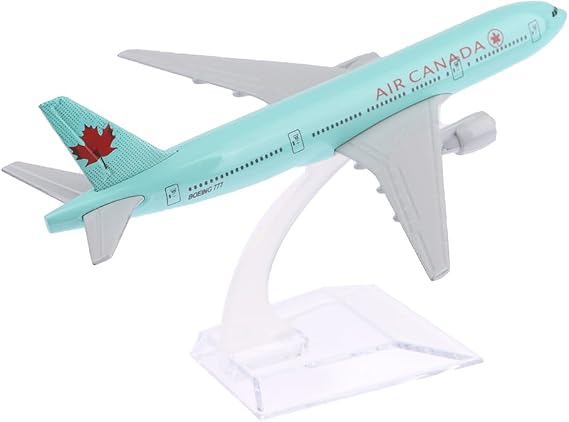 Boeing 777 Airplane Model in 1:400 Scale - 16cm Long Push Together Aircraft, World's Largest Plane Replica for Decoration or Gift