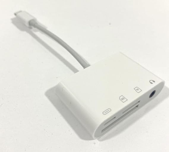 iPhone Lightning ile Uyumlu 3.5 mm Kulaklık iPhone Şarj Sd Tf Kart Adaptörü