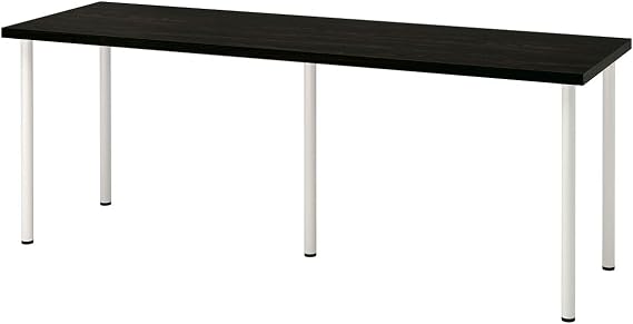 Desk, venge-white, 200x60 cm