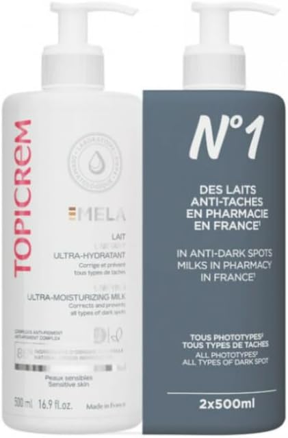 Topicrem MELA Unifying Ultra-Moisturizing Milk 2 x 500ml