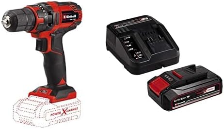 Einhell TC-CD 18/35 Li - Solo, Akülü Vidalama ve Einhell 18V 2,5 Ah PXC Starter Kit (Başlangıç Seti)