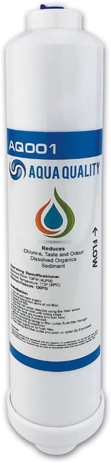 Aqua Quality Inline Fridge Water Filters Compatible with Samsung GE Daewoo LG Beko Bosch Hotpoint, Enjoy Great Tasting Water at A Fraction of The Price of Originals
