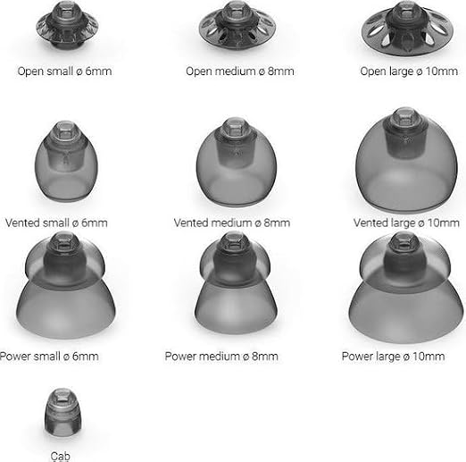 Phonak, Unitron & Hansaton 4.0 Dome Power – İşitme Cihazı Şemsiyesi (10 Adet) (L)
