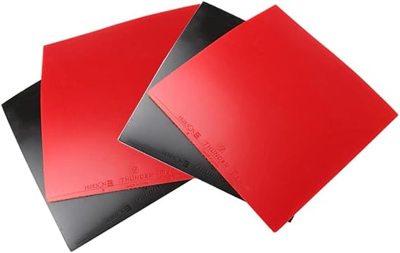 Lioaeust Table Tennis Rubber Protector, Table Tennis Rubber Hard Sponge for PING Pong Rubber Fast Attack for PINGpong Rubber Red/black