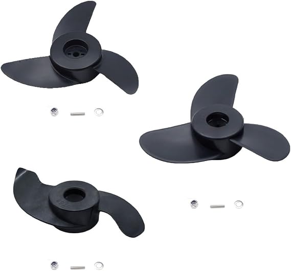 Plastic Outboard Engine Propeller SUNELEXE Savylor Marina Watersnake, Electric Trolling Motor Replacement with Hardware