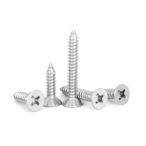 M5*16 Self Tapping Screws 100 PCS Stainless Steel Countersunk Screws for Home Repair DIY Projects