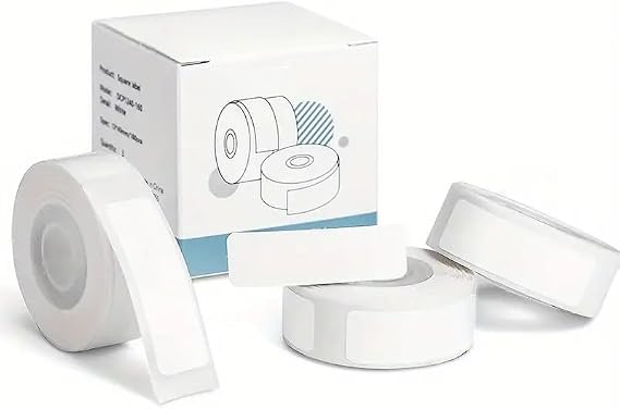 Phomemo (3 Rulo) 12x40mm/480 adet Beyaz Etiket D30/Q30