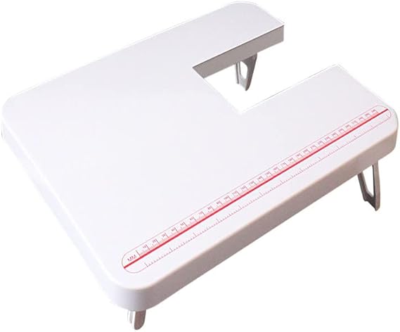 Extendable Table for Singer 8280/1507 Sewing Machine - Adjustable Extension Plate Plastic Wide Expansion Board with Folding Legs