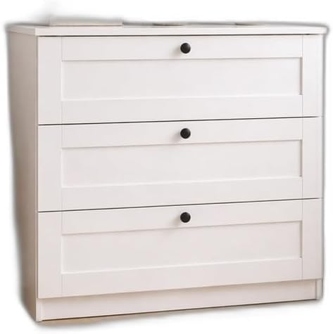 Lucas Beyaz 3 Çekmeceli Şifonyer – Modern Çok Amaçlı Çekmeceli Depolama Dolabı 80x42,5x73,5cm