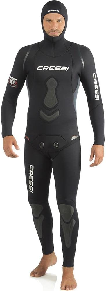 Cressi Apnea Complete Wetsuit - Two Piece Apnea Wetsuit, available in Premium Neoprene 3.5_ 5_7 mm, for Men