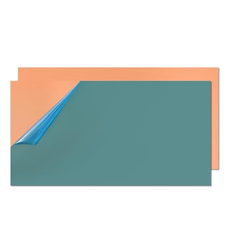 Copper Sheet Metal,4" x 8"-20 Gauge(0.8mm) Thickness,99.9% Pure Copper Plates for DIY, Jewelry, Electrical, Repair, Industrial(2 Pac）