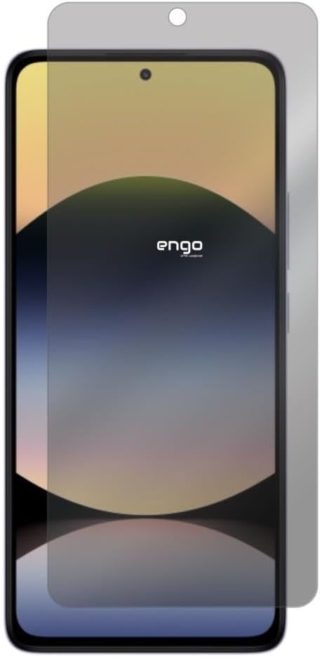 Engo Xiaomi Redmi Note 14 İle Uyumlu Hayalet Ekran Koruyucu, Yandan Görünmeyen Anti-Spy Gizlilik (Privacy) Koruması, 9h Temperli Nano Kırılmaz Esnek Cam, Parlama Ve Parmak İzi Önleyici