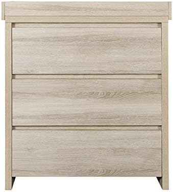 Tutti Bambini Nursery Modena Changing Unit - Three Spacious Full-Length Drawers - Oak Finish