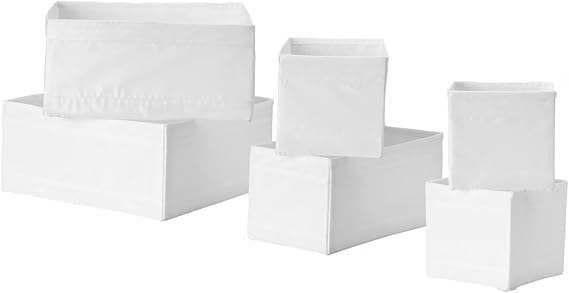 Ikea Skubb Storage Box, drawer Organizer, multiuse SET OF 18, White