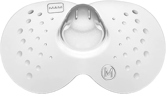 MAM Breastfeeding Shield, Size M (20mm), Pack of 2, Extra Soft Nipple Protectors for Breastfeeding, Allows for Maximum Skin Contact Between Mom and Baby