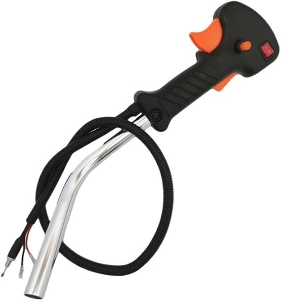 Manual Throttle Switch Assembly Fit For Brush Cutter Tube Handle Trigger Aluminum String(A 1 PC)