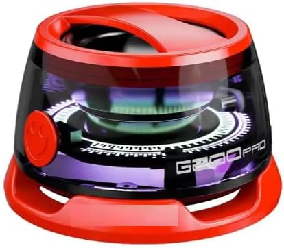 Teknosepetim G300 Bluetooth 5.3 Hoparlör Mini Taşınabilir Manyetik PC RGB Hoparlör Için Çok Fonksiyonlu 3D oda sesi ve RGB aydınlatma iPhone, Android, TWS (KIRMIZI)