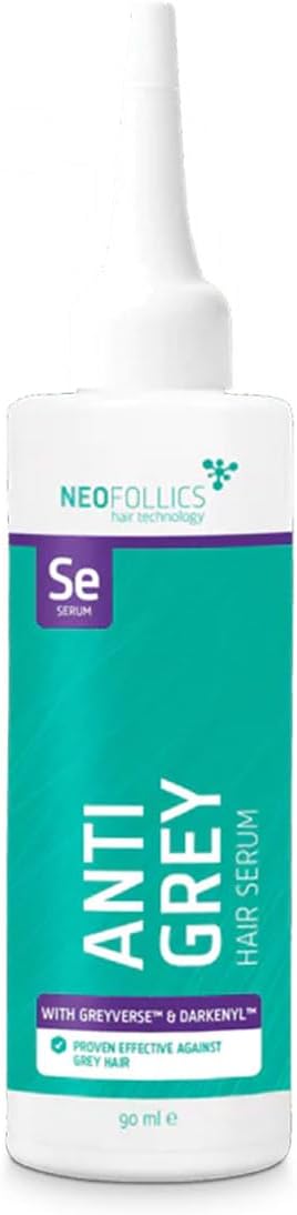 Neofollics Anti Grey Hair Serum – Leave-In Serum To Restore Natural Hair Colour – With Greyverse™, Darkenyl™ & Antioxidants – For Men & Women – 90ml