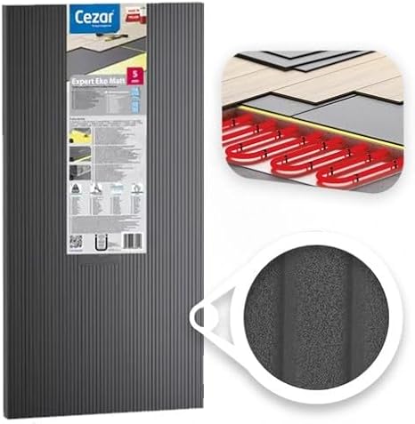XPS Foam Underlay, 5mm Thickness, for Wood and Laminate Flooring, High Sound and Thermal Insulation (1 Pack (5sqm Coverage))