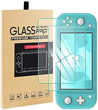 2 Pack Screen Protector Glass for Nintendo Switch Lite Tempered Anti Scratch Guard Shatter-proof 9H Hardness Bubble Free High Definition