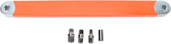 Offset Extension Wrench 15.4 Inch Zero Degree Aluminum Alloy Tight Reach Extension Wrench for Small Places