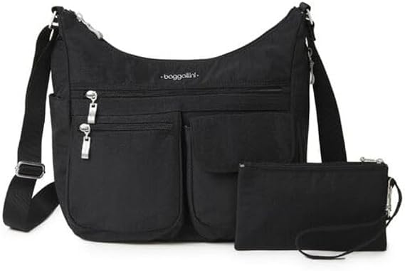 Baggallini Everywhere Bagg, charcoal/fuchsia