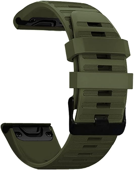 AISPORTS Compatible for Garmin Fenix 8 43mm/7S/7S Pro/6S/6S Pro/5S/5S Plus Strap Silicone, 20mm Quick Fit Watch Strap Soft Silicone Sport Wristband Bracelet Replacement Strap for Garmin Instinct 2S