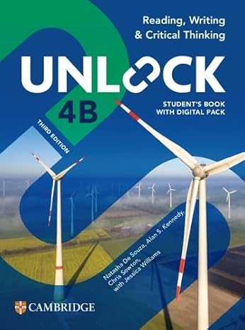 Unlock Level 4B Reading, Writing and Critical Thinking Student's Book with Digital Pack