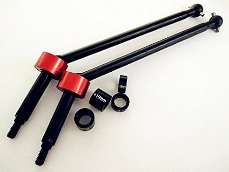 1/8 H-P-I SAVAGE FLUX HP XL Upgrade Harden Steel Driveshafts 15mm Width Extension Replace H-P-I 86246 Black with Red#SSAX123C