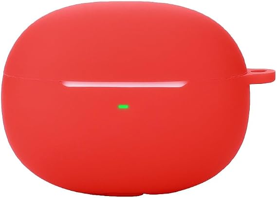 FTRONGRT Case Compatible with Baseus AirGo 1 Ring, Anti-Scratch, Shockproof, Silicone Case Compatible with Baseus AirGo 1 Ring Bluetooth Earphone.Red