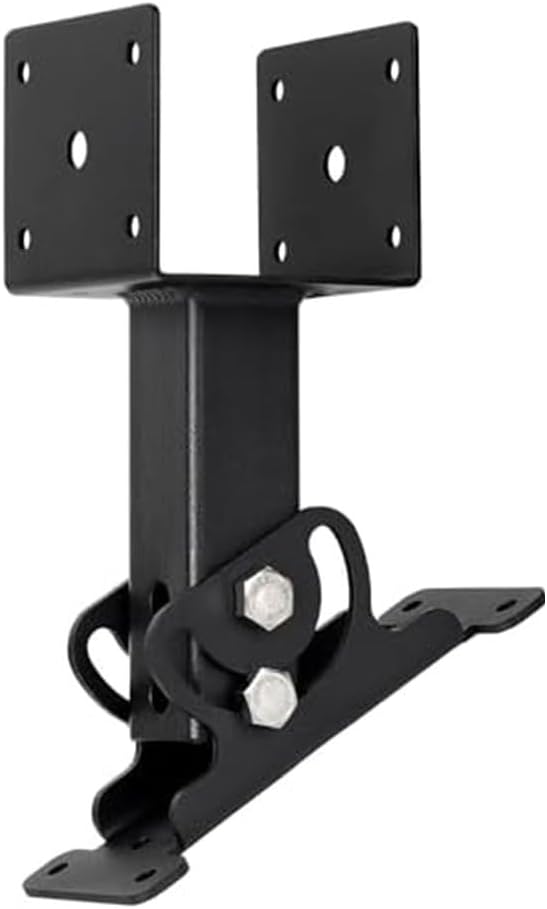 Heavy Duty Adjustable Pergola Roof Riser Bracket Kit, Weather Resistant Metal Support for Outdoor Shelters, Awnings and Garden Structures