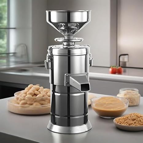 Peanut Butter Maker Machine, 1500W Electric Grain Grinder, 35kg/h Food Processor for Sesame, Peanuts, Almonds, Walnuts, Cashews, 1450RPM Aluminum Alloy