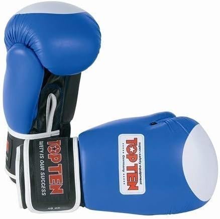 Top Ten Boxing Elite WAKO Approved Boxing Gloves (10oz) - BLUE