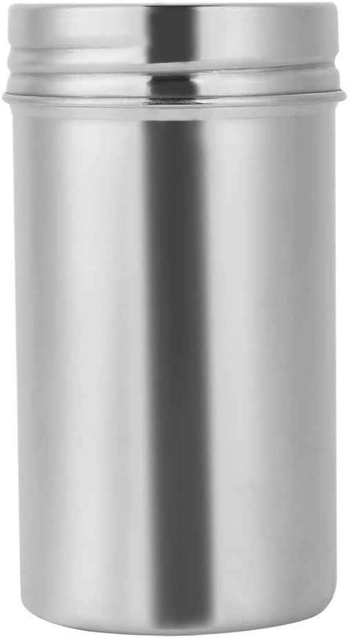 304 Stainless Steel Sealed Storage Jar Airtight Food Container with Proof Lid for Coffee Tea Beans Candy Cereal Travel Camping (L)