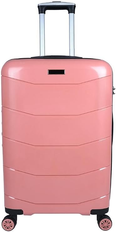 Bagacar Ultra Hafif Kırılmaz Silikon Kabin Boy Valiz Pembe+Etiket Hediyeli! Pembe Küçük Boy Unisex
