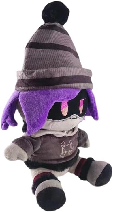 Murder Uzi Plush Toy Purple Hair Girl Plush Doll Uzi Soft Stuffed Plush Doll for Boys Girls for Fan Collection