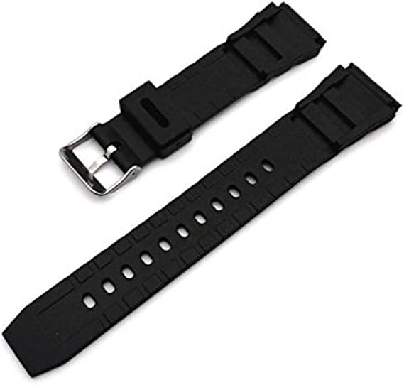 Silicone Replacement Watch Strap, Waterproof Wrist Watch Band With Buckle 18mm