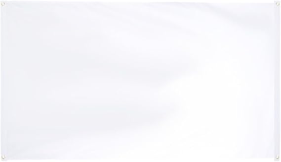 Flaggenfritze® Balkonflagge Einfarbig Weiß