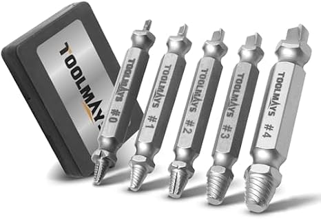 5PCS Damaged Screw Extractor Set